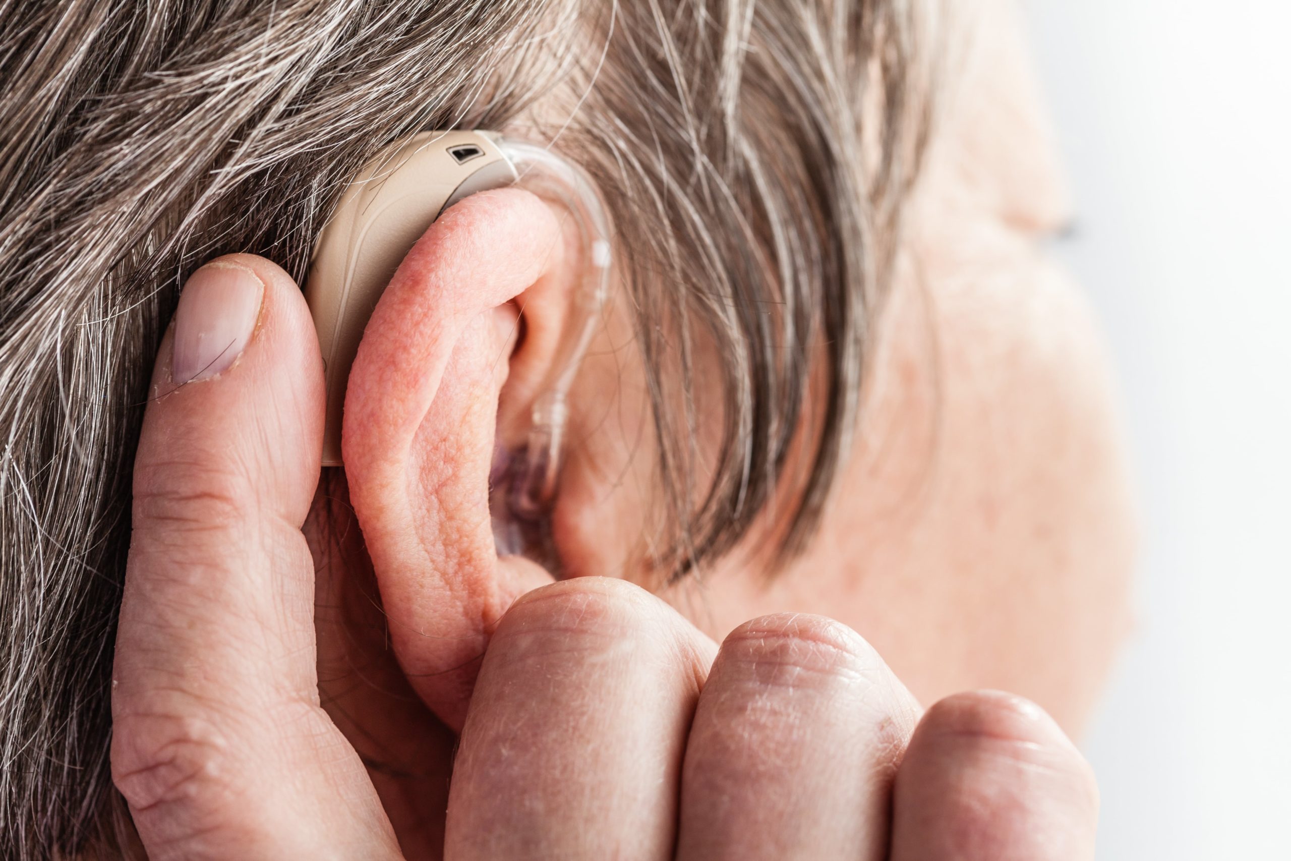 hearing aid user