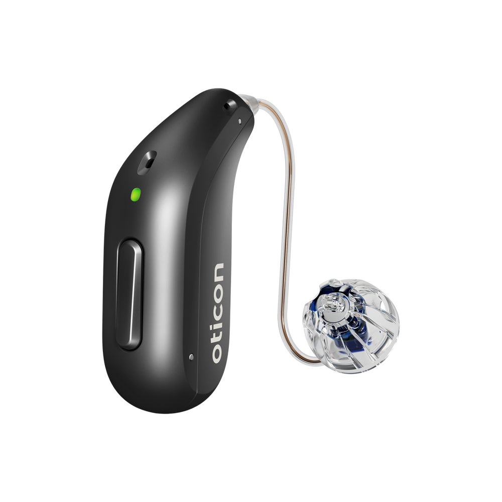 Oticon Reveal miniRITE R in Diamond Black